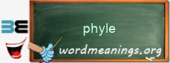 WordMeaning blackboard for phyle